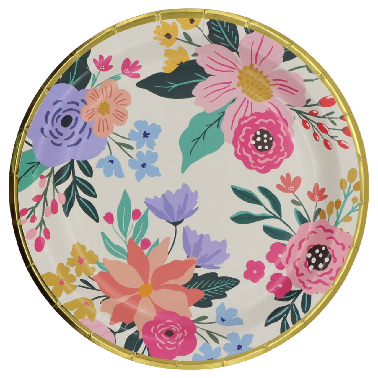12 Packs: 8 ct. (96 total) 9" Flower Paper Dinner Plates by Celebrate It™